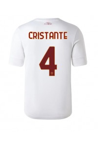 AS Roma Bryan Cristante #4 Voetbaltruitje Uit tenue 2022-23 Korte Mouw